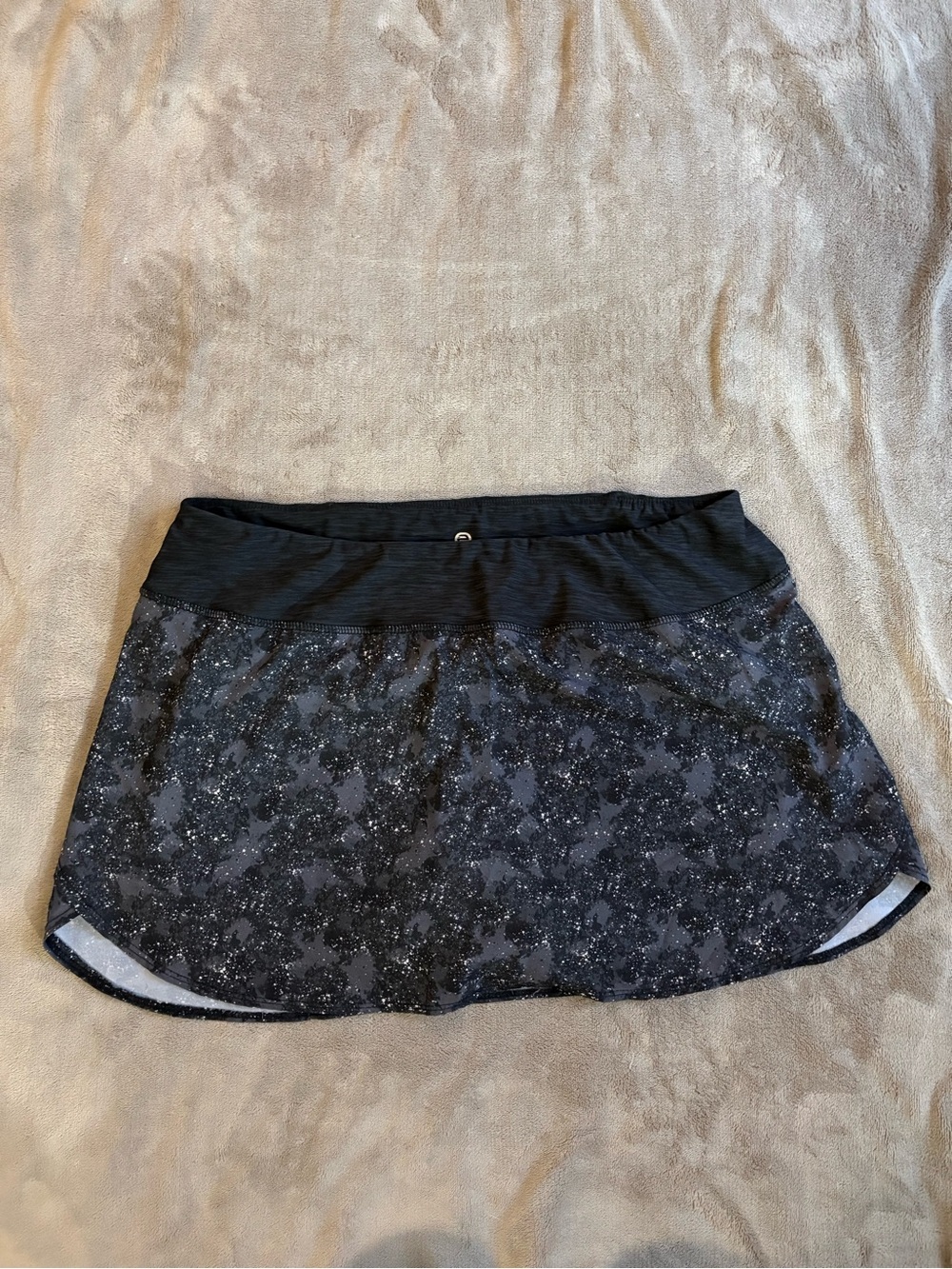 Etonic Women’s Black Speckled Active Skort Skirt with Wide Waistband